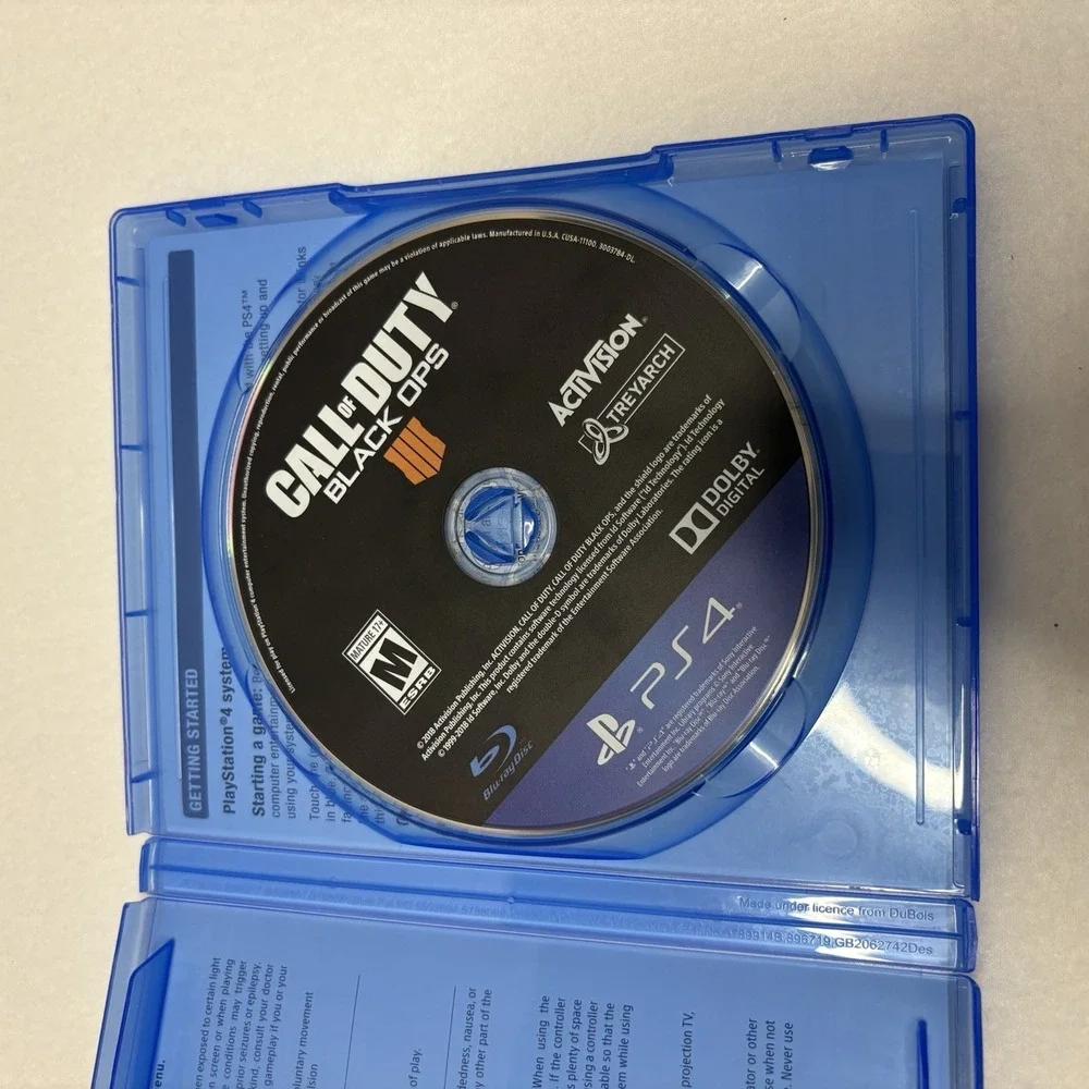 PS4 Game Lot of 5 - Call of Duty Black Ops, Far Cry 5, Battlefield V & 4